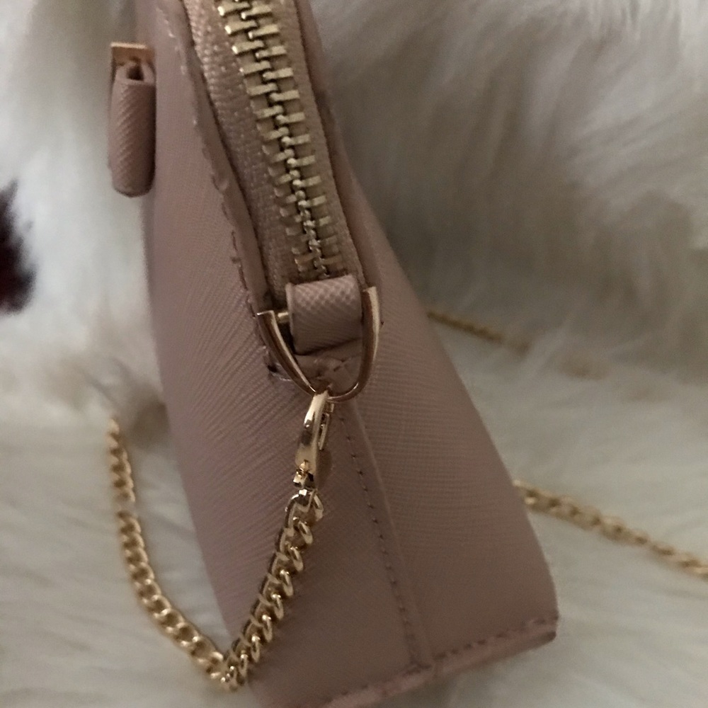 Vegan leather saffiano bow crossbody and wallet - Picture 3 of 4